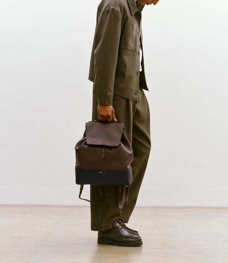 Glide Backpack Rodeo Maduro Brown With Full Grain Black