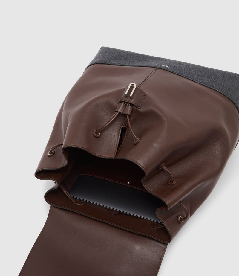 Glide Backpack Rodeo Maduro Brown With Full Grain Black