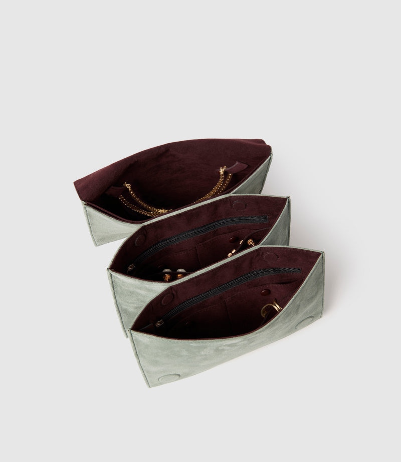 Large Jewellery Travel Case Suede Terra