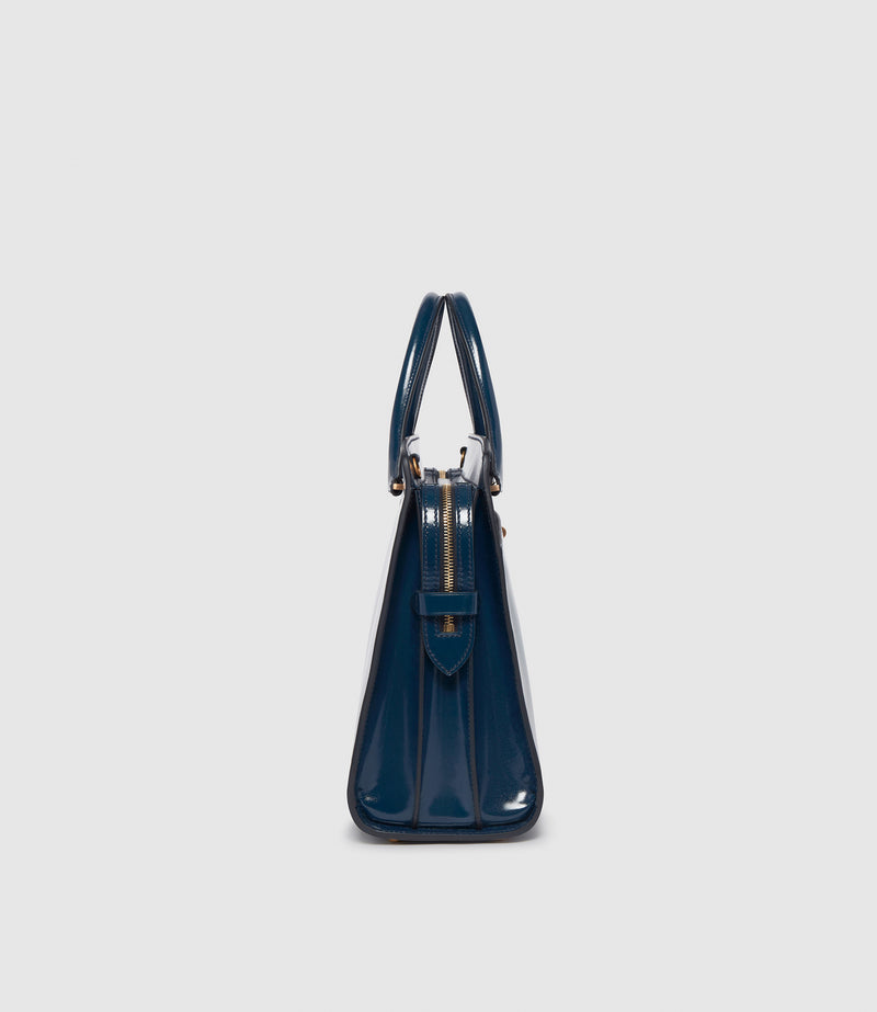 Private Eye Slim Glossy Calfskin Sapphire