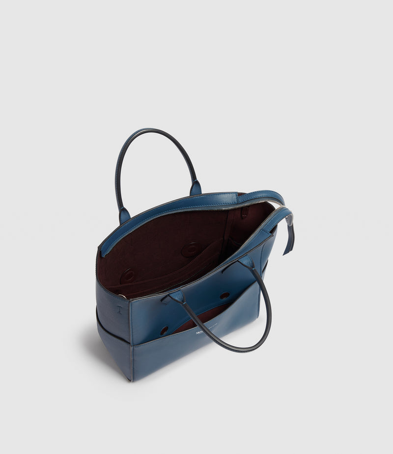 Incognito Crossbody Cabas Smooth Calfskin Storm