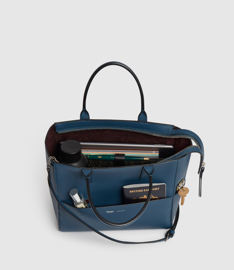 Incognito Crossbody Cabas Smooth Calfskin Storm