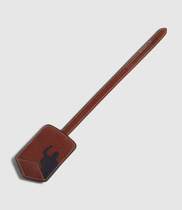 INDIANA JONES™ Luggage Tag Rust Elvis Leather