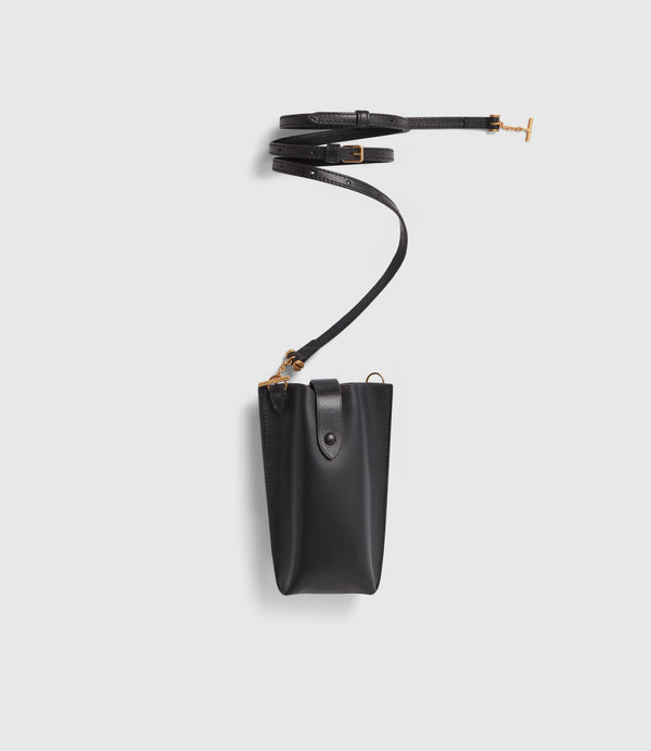 Minimalist Double Atelier Calfskin Black