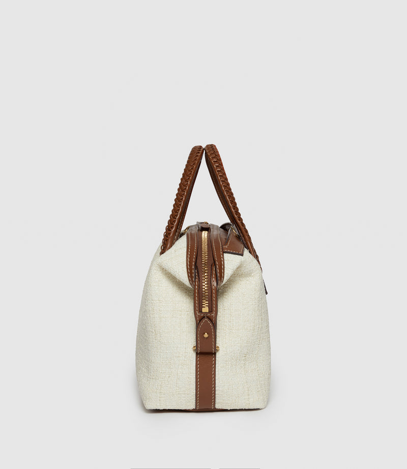 Vérité City Small Bouclé Fabric Cream