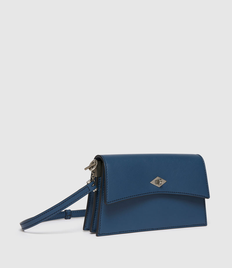 Roma Mini Smooth Calfskin Storm