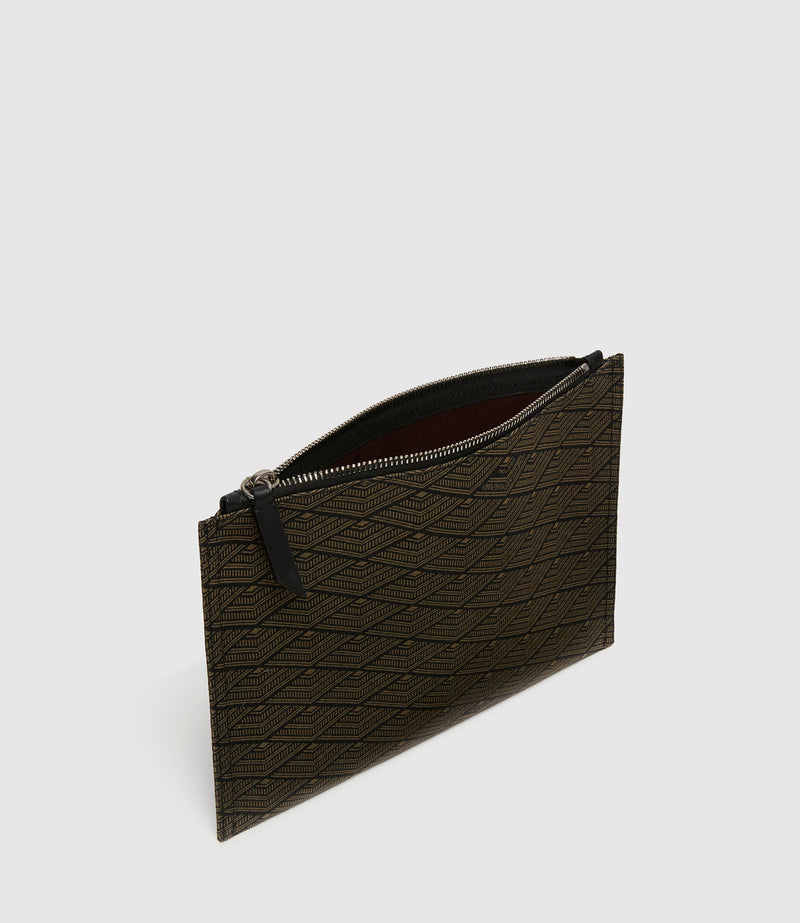 Small Flat Pouch Jacquard Black