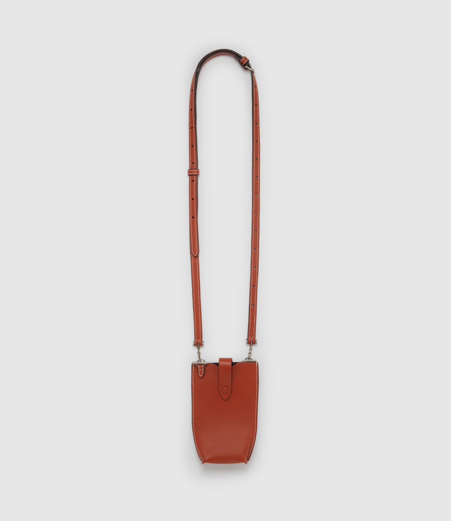 Minimalist Smooth Calfskin Sienna