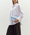 Edge Clutch Suede Hydra