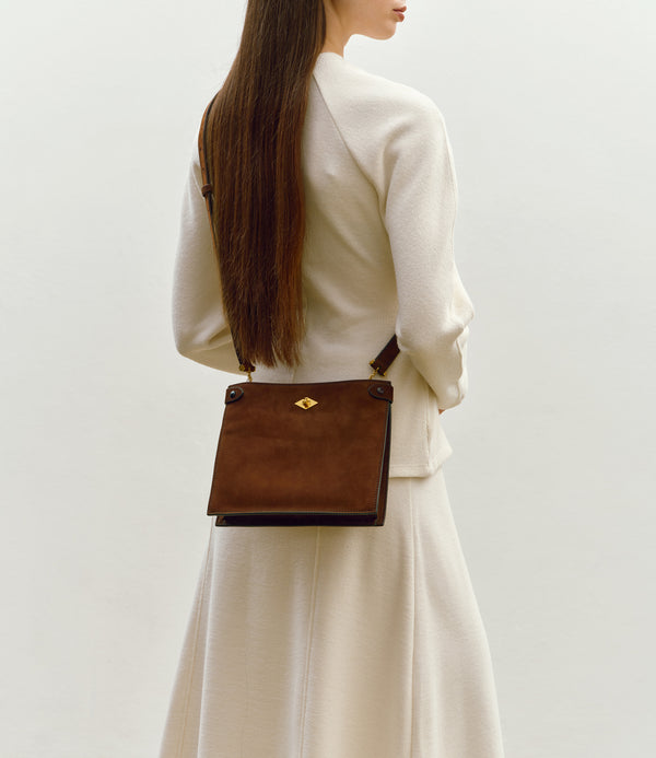 Stowaway Crossbody Nubuck Chestnut