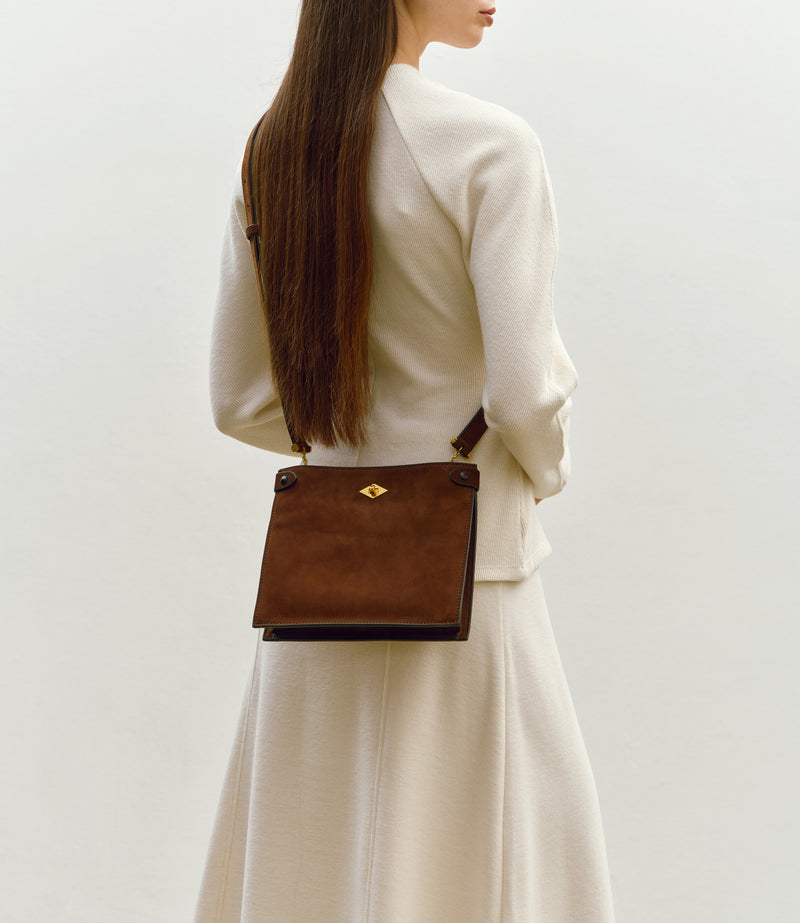 Stowaway Crossbody Nubuck Chestnut