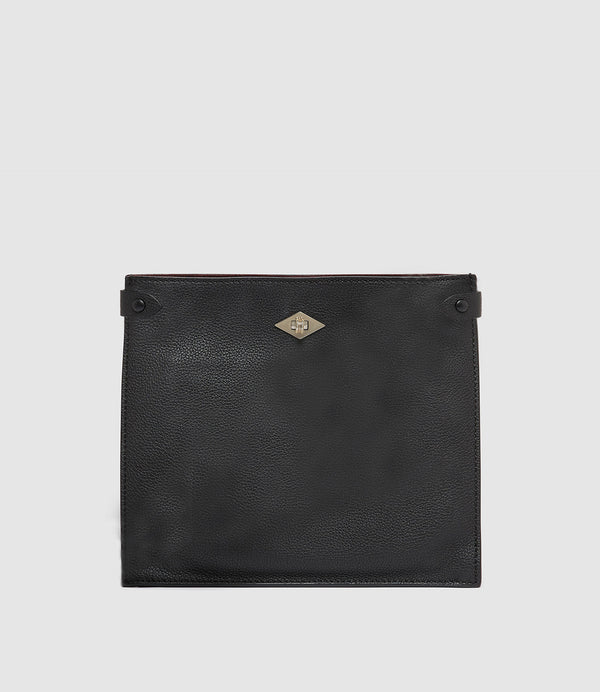Stowaway Crossbody Soft Grain Leather Black
