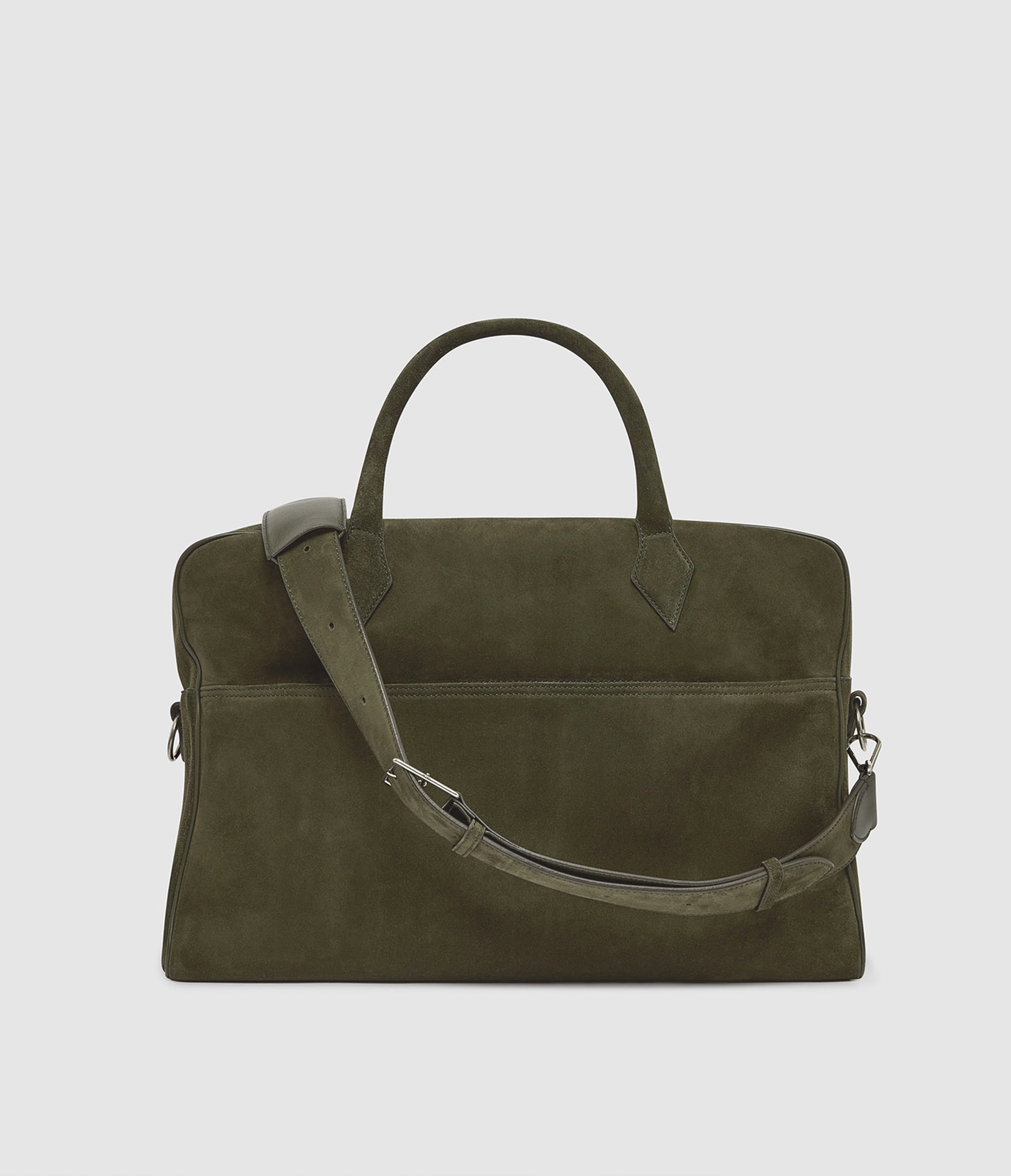 Closer All Day Briefcase Suede London Grey | Métier US