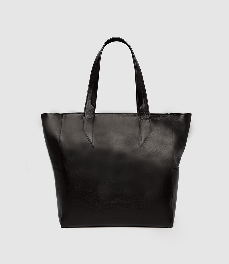 Passerby North-South Supple Calfskin Black