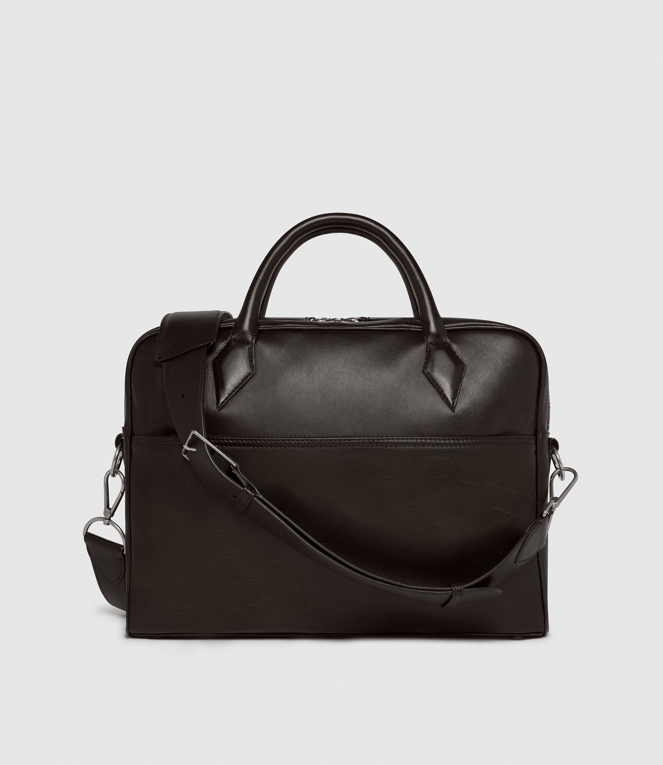 Closer All Day Briefcase Suede London Grey | Métier US