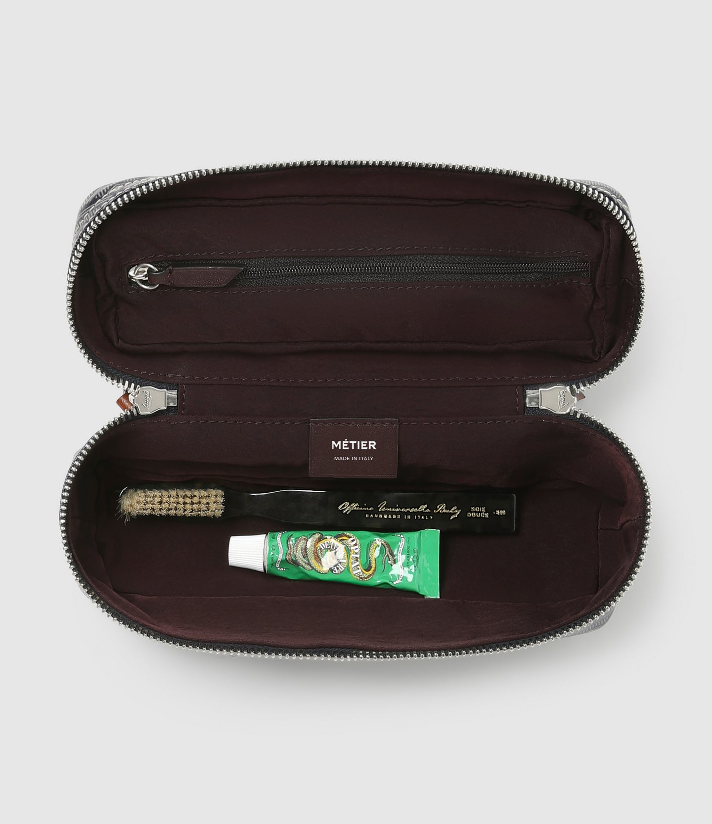 One Day Toiletry Bag Signature Canvas Navy