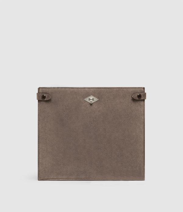 Stowaway Crossbody Suede Clay