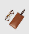 Padded Glasses Case Buffalo Cognac