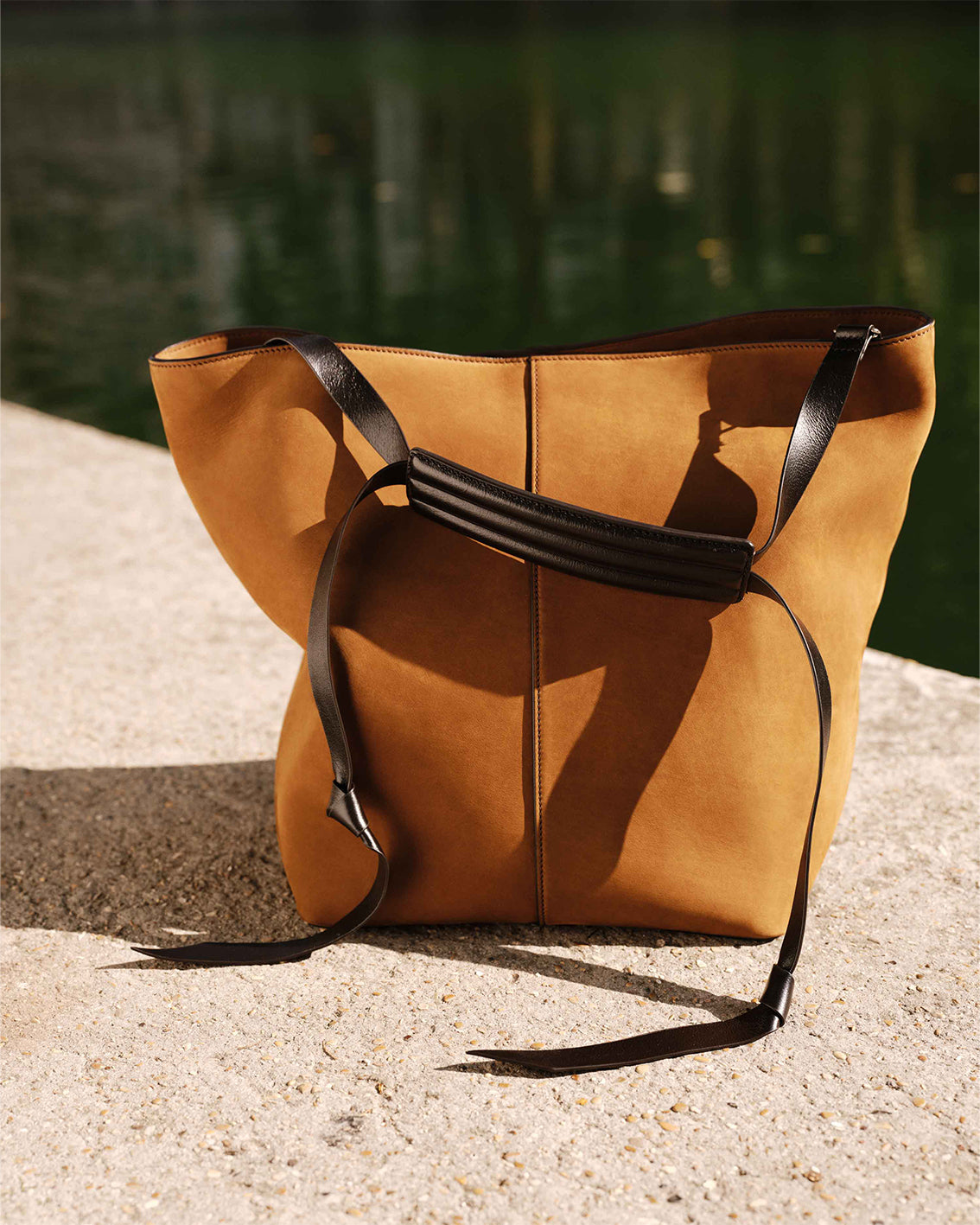 Vérité Mini Collapsible Tote Suede Chocolate | Métier – Métier US