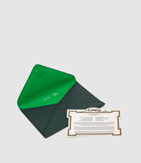 Métier x Gohar World A6 Envelope Smooth Calfskin Green