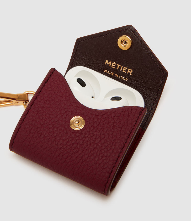 AirPods Case Soft Grain Rosso