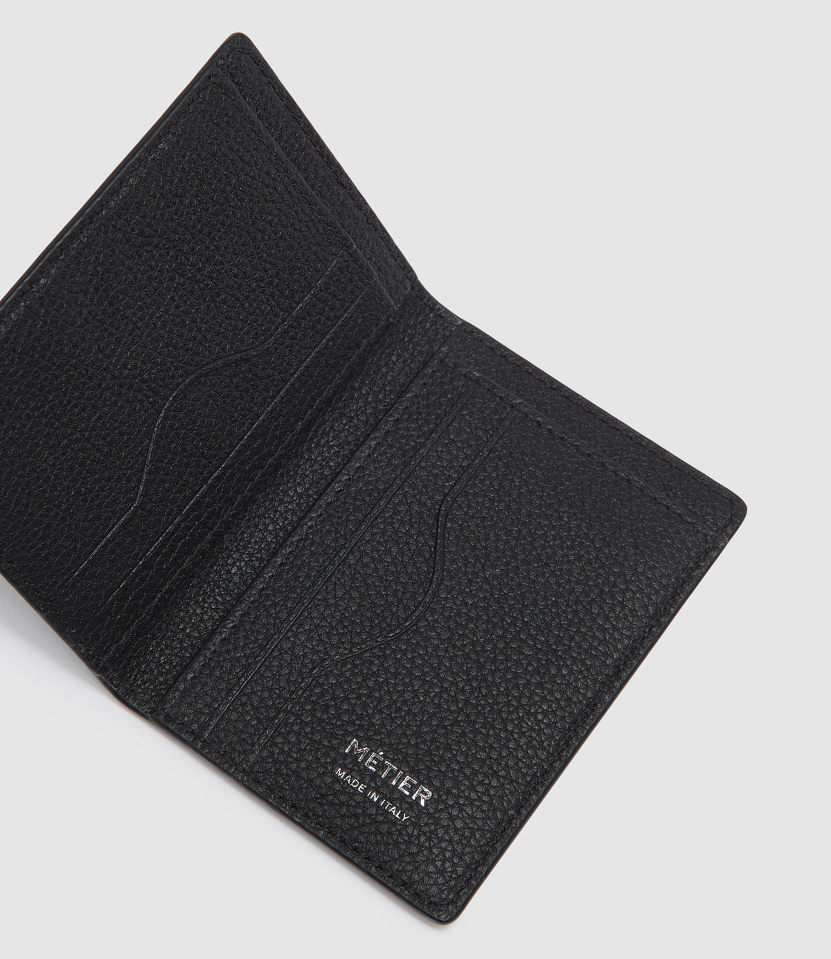Bifold Cardholder Pebble Grain Black