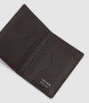 Bifold Cardholder Pebble Grain Chocolate