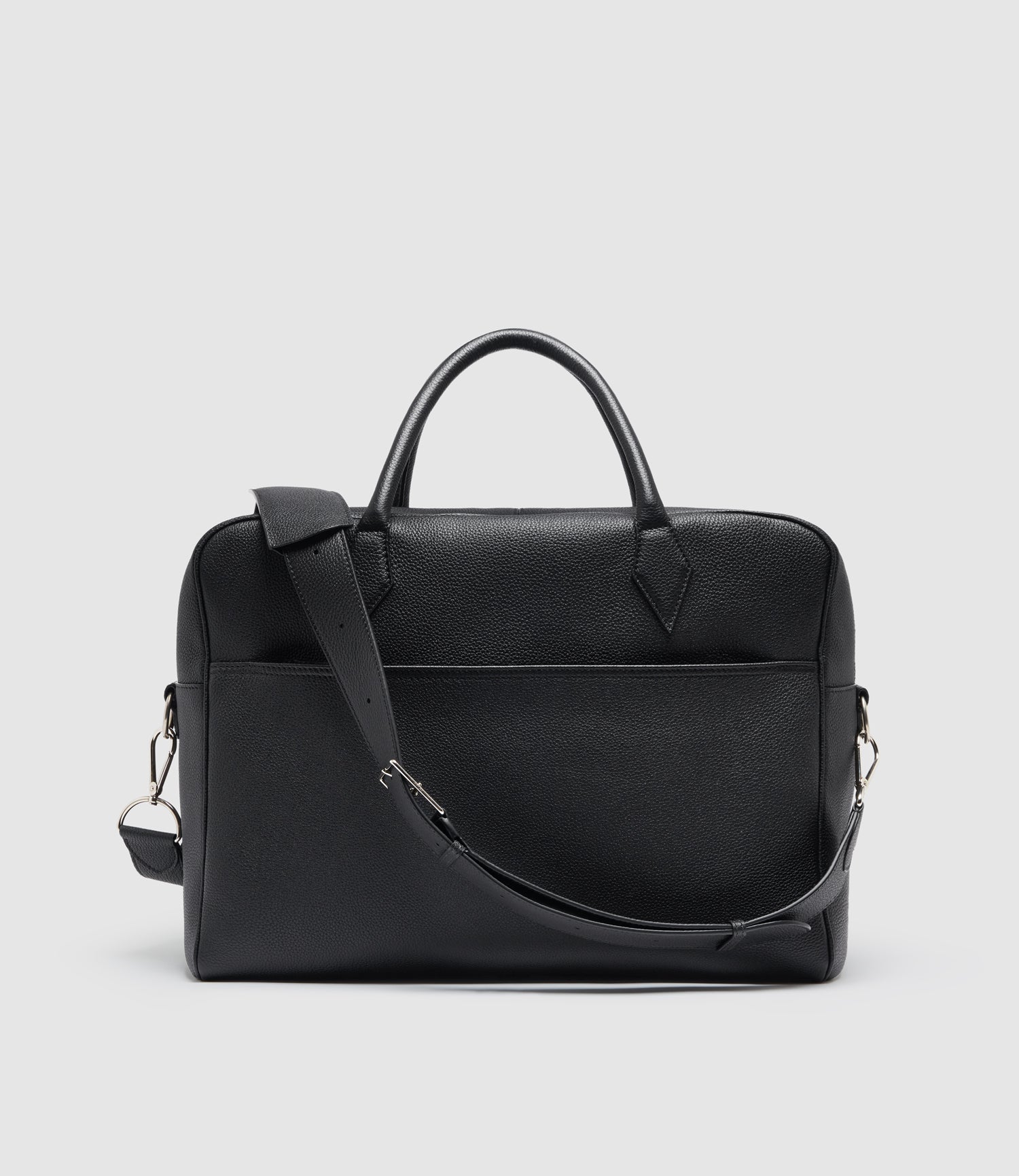 Métier Closer All Day Handmade Italian Leather Briefcase Suede