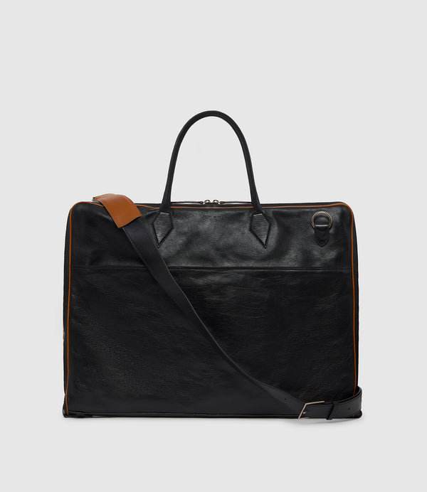 Closer Suit Carrier Elvis Black with Buffalo Cognac