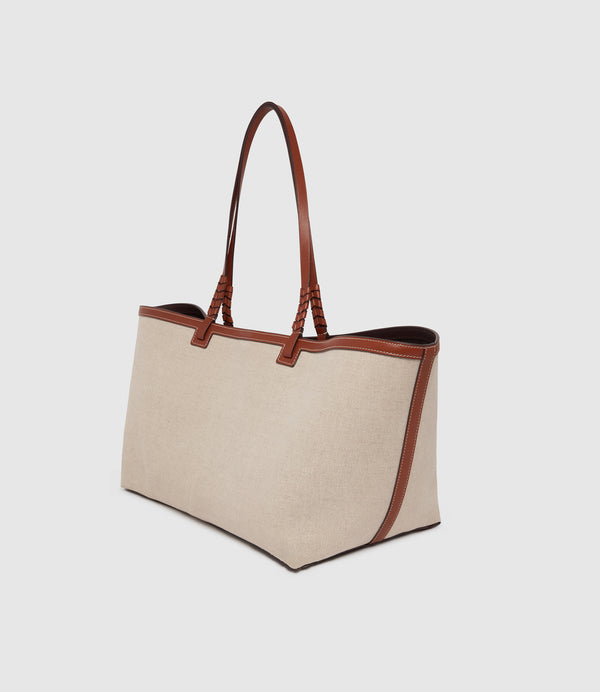 Cala 42 Natural Linen with Cognac