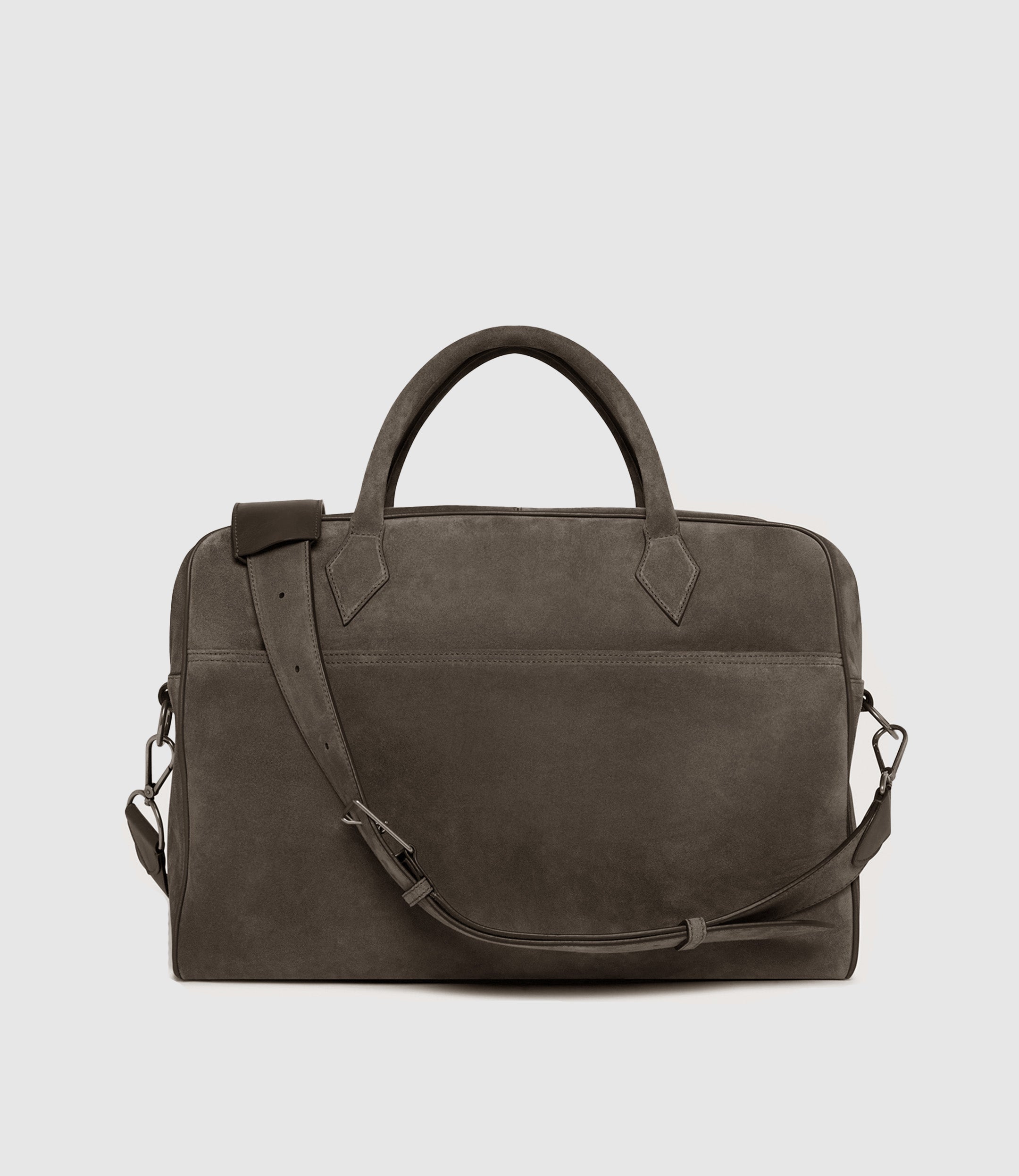 Métier Men's Slouchy Briefcase Tan Suede – Métier US