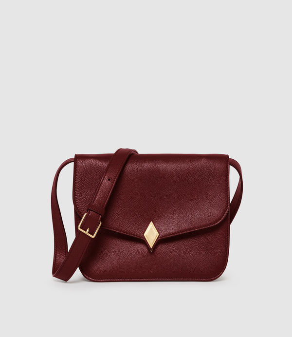 Edge Shoulder Bag Elvis Dark Cherry