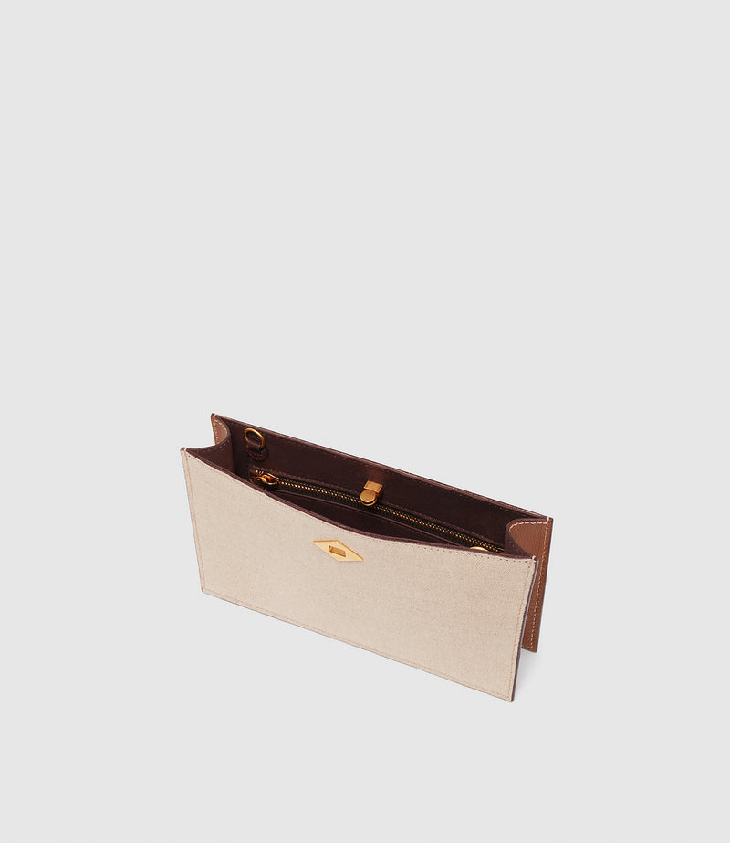 Ease 20 Natural Linen with Cognac