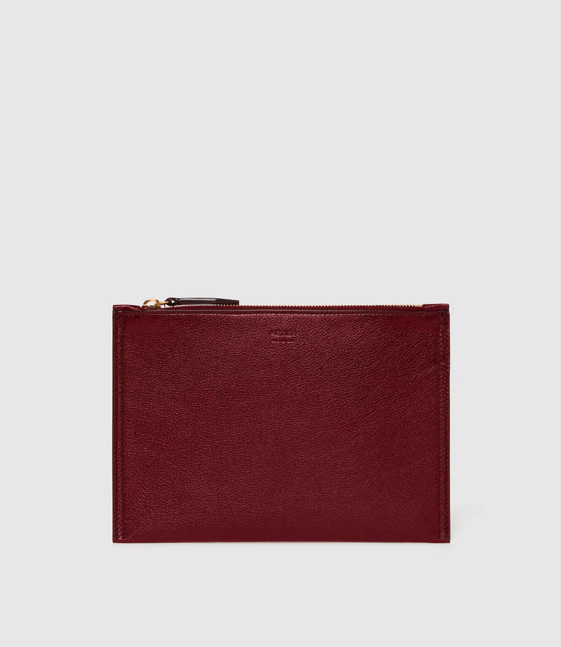 Small Flat Pouch Elvis Dark Cherry