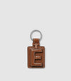 Letter Key Ring Buffalo Cognac