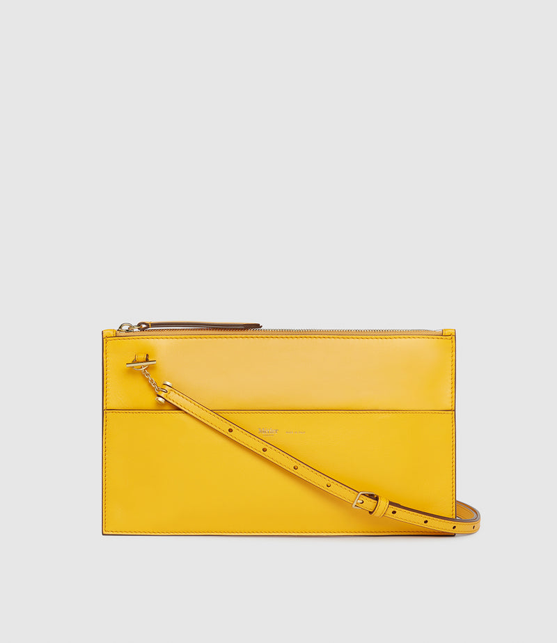 Incognito Clutch Nappa Plongè Calfskin Izamal Yellow