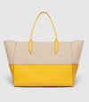 Incognito Large Cabas Linen and Nappa Plongé Calfskin Izamal Yellow