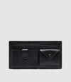 Inside Out Wallet Silky Calfskin Black