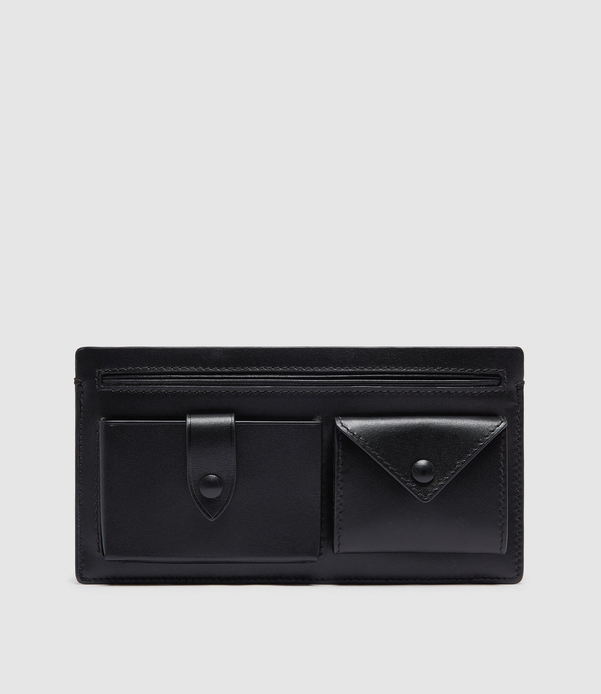 Inside Out Wallet Silky Calfskin Black