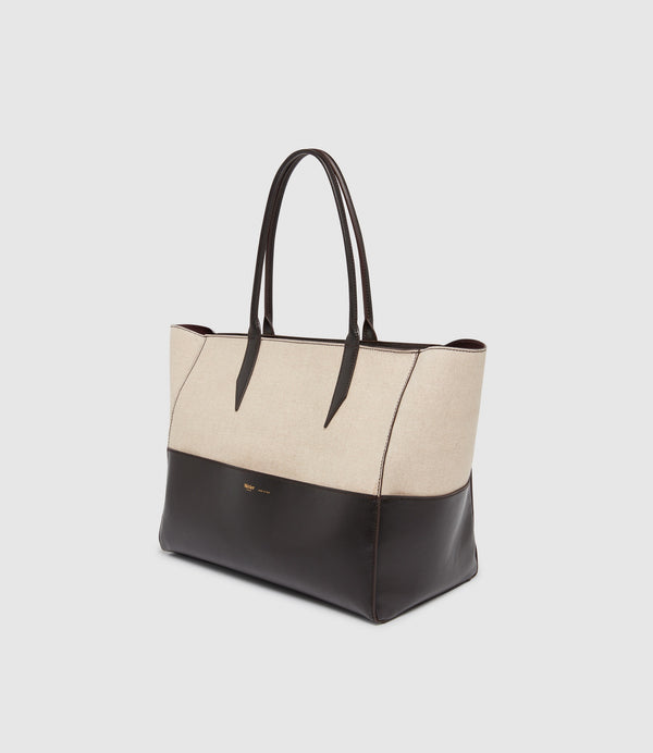Incognito 36 Cabas Natural Linen with Cacao