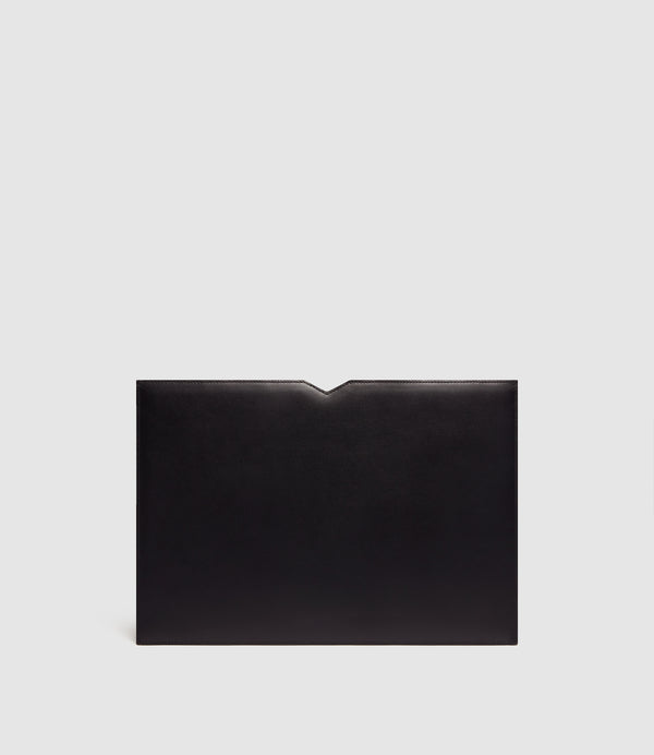 Laptop Sleeve 16 Inch Silky Calfskin Black