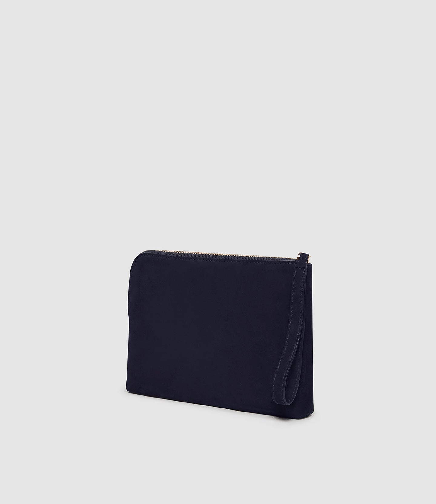 Wristlet Clutch Nubuck Navy