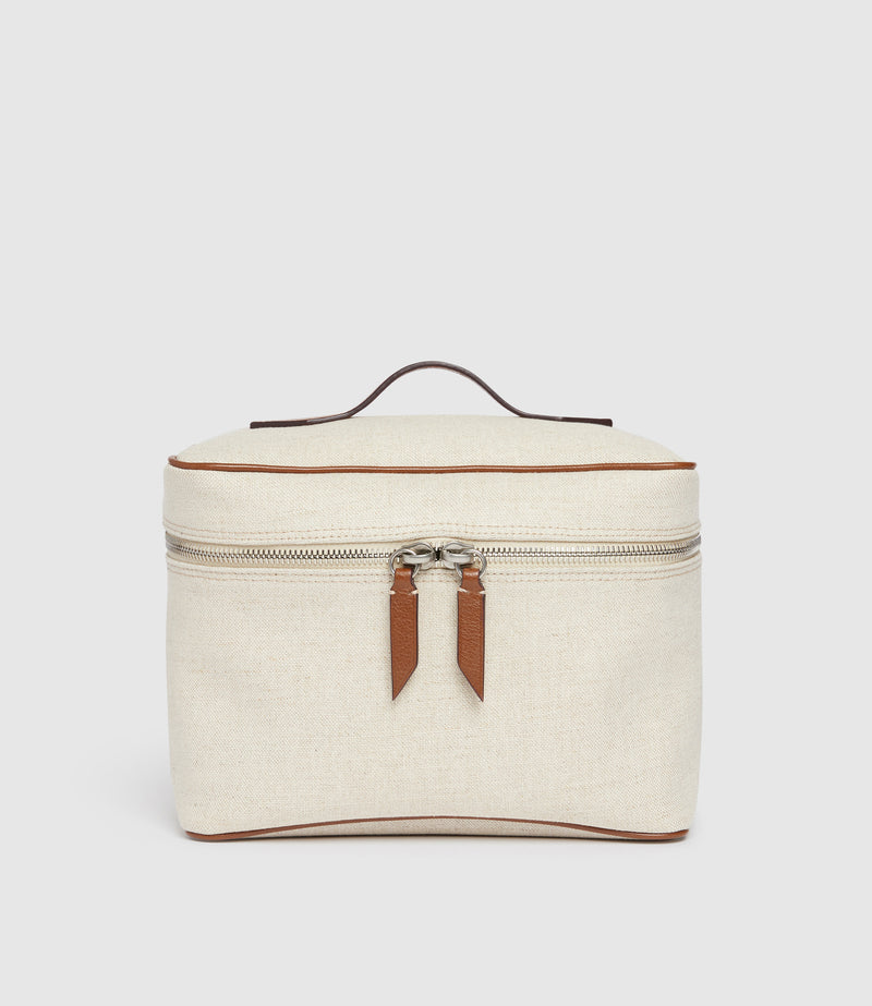 Long Haul Toiletries Pouch Natural Linen