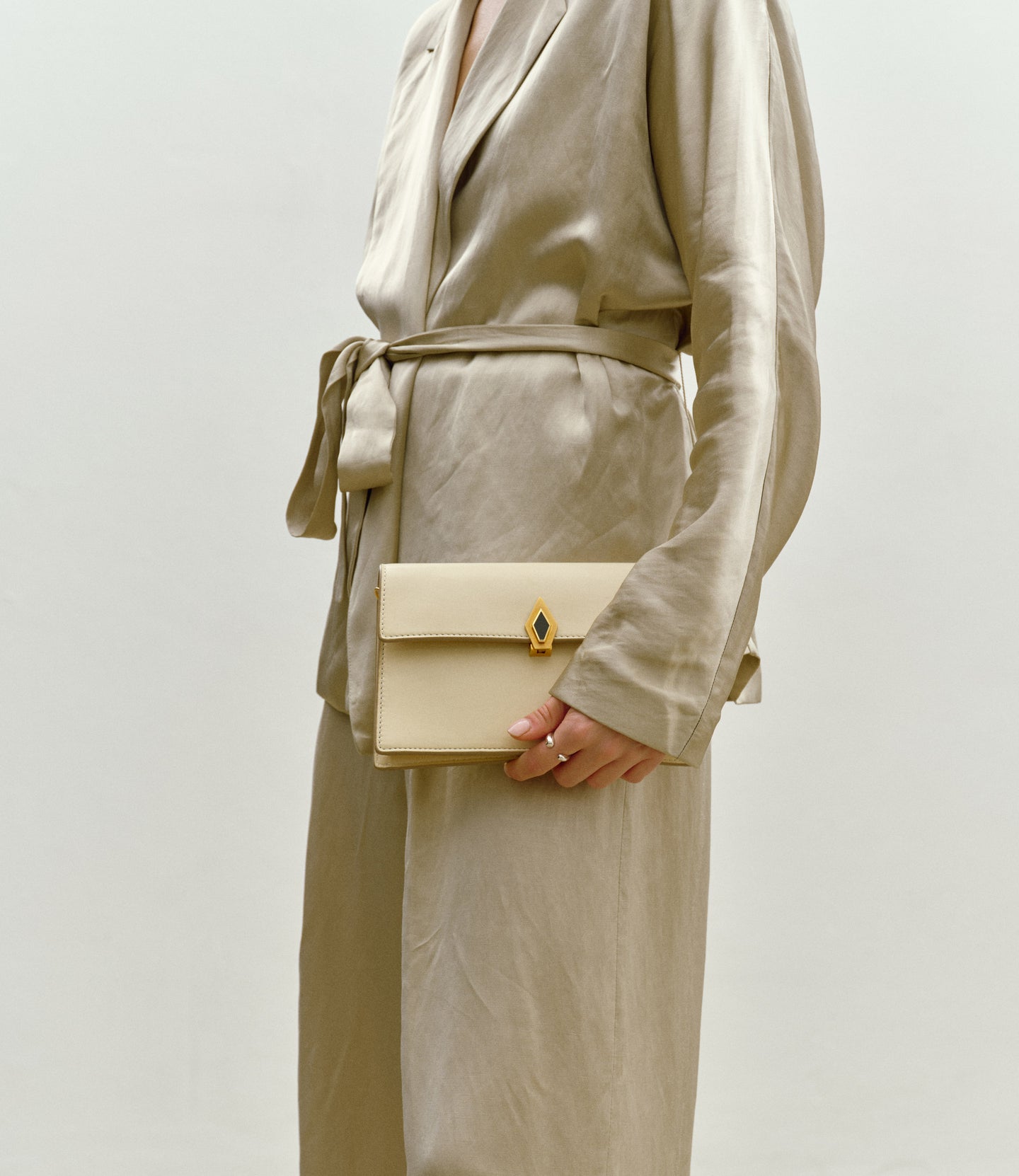 Parallel 22 Buttery Nappa Crème with Gold Hardware