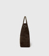 Mariner Zippered Tote Suede Chocolate
