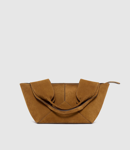 【MARITHE】 CLASSIC LOGO SUEDE TOTE BAG MARITHE FRANCOIS GIRBAUD Classic Logo Suede Tote Bag - 2