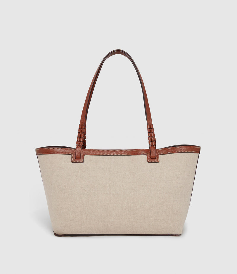 Cala 32 Natural Linen with Cognac