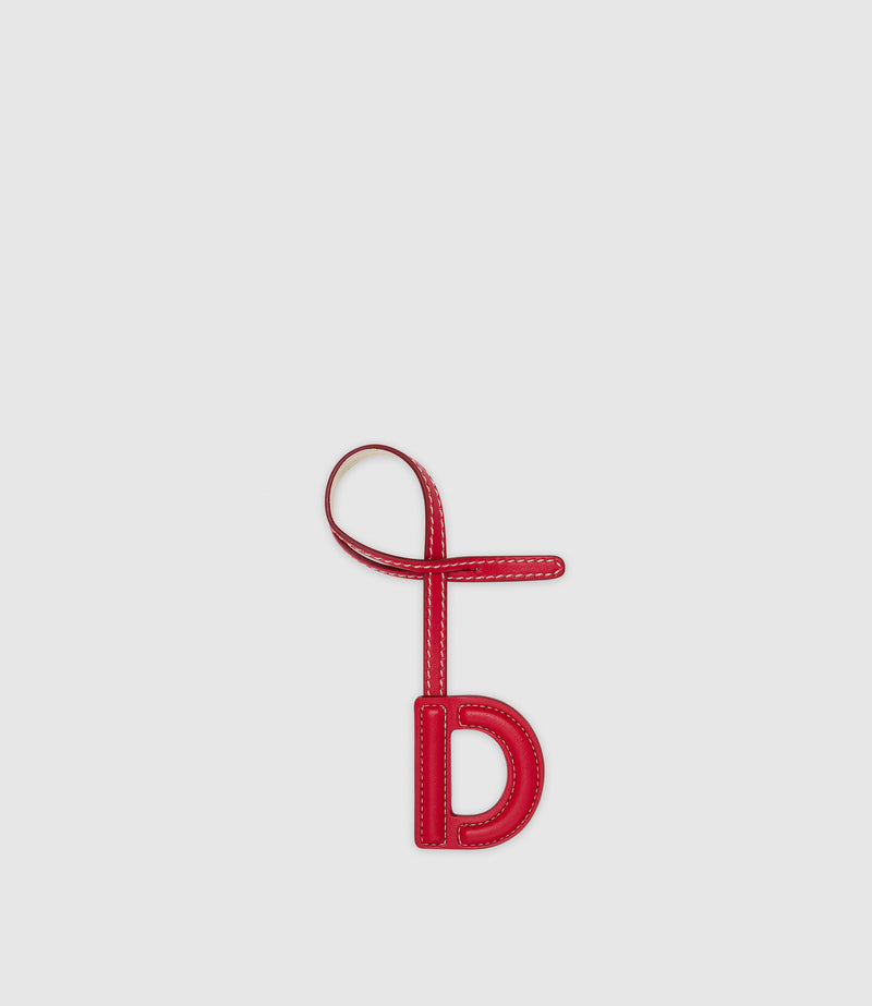 Westman Atelier By Métier Personalisation Letter Charm Apple Leather Red and White