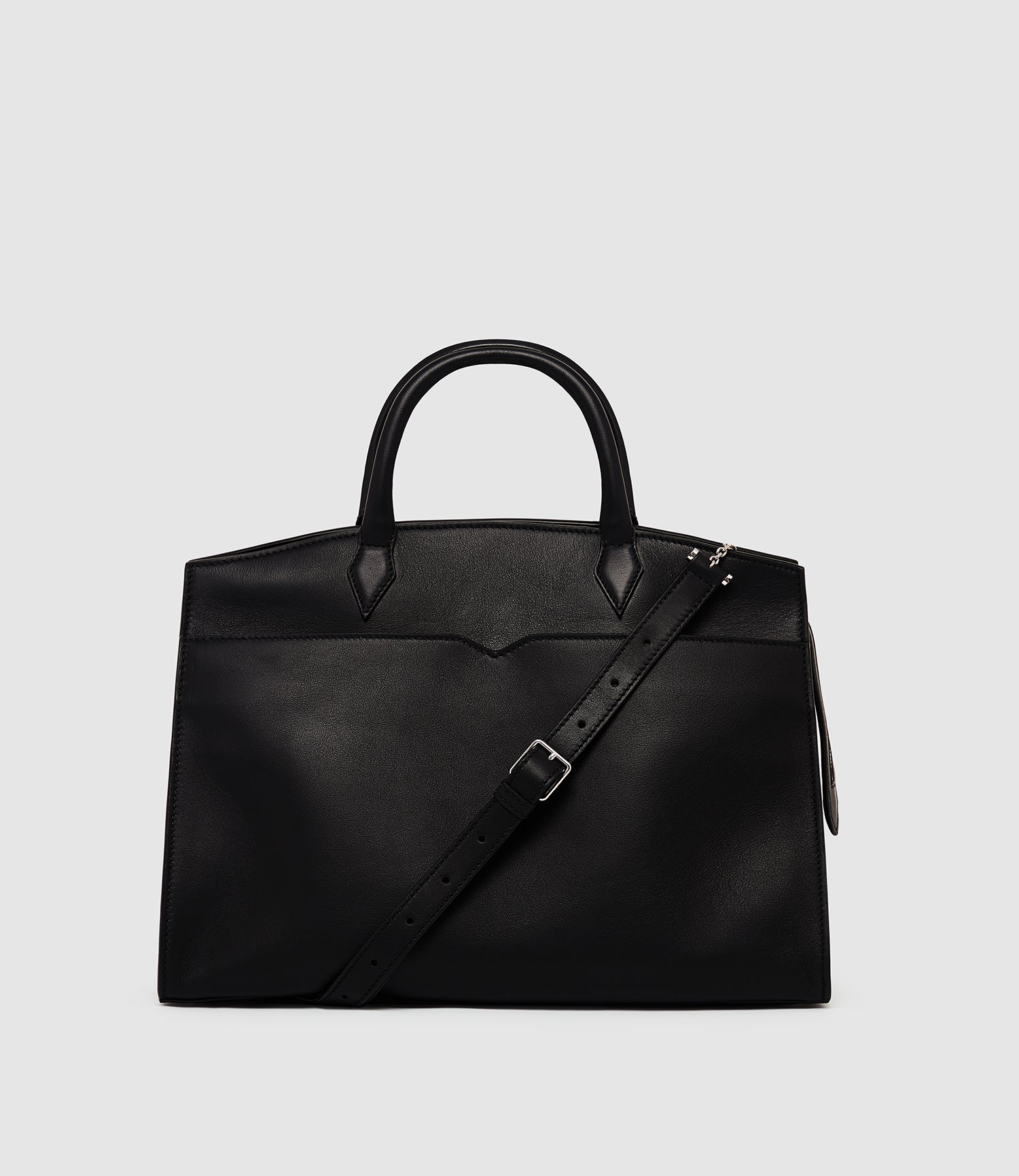 ファッション小物 M size／potteri bag／quilt × black leather