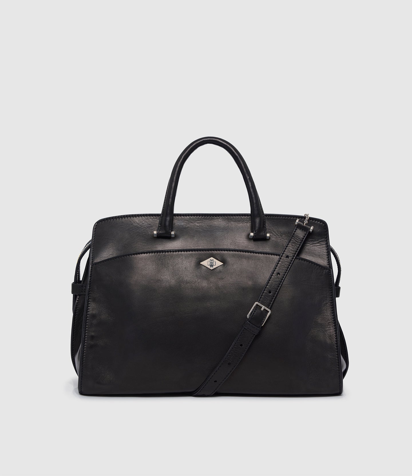 Private Eye Buttery Nappa Black with Silver Hardware